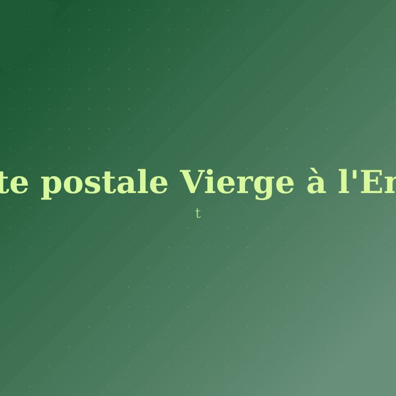 Carte postale Vierge à l'Enfant