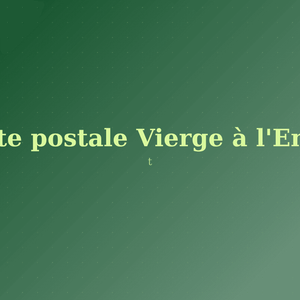 Carte postale Vierge à l'Enfant
