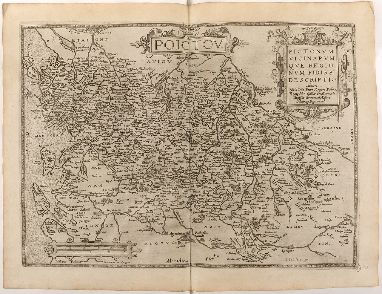 Carte ancienne du Poitou