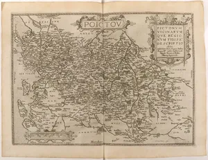 Carte ancienne du Poitou